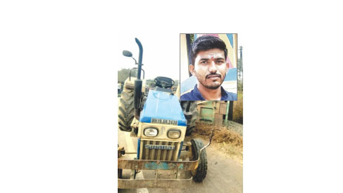 महामार्गावर दुचाकीस्वाराला ट्रॅक्टरने चिरडले !
