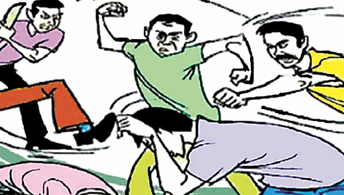 अंभोरेत दोन गटात तुंबळ हाणामारी