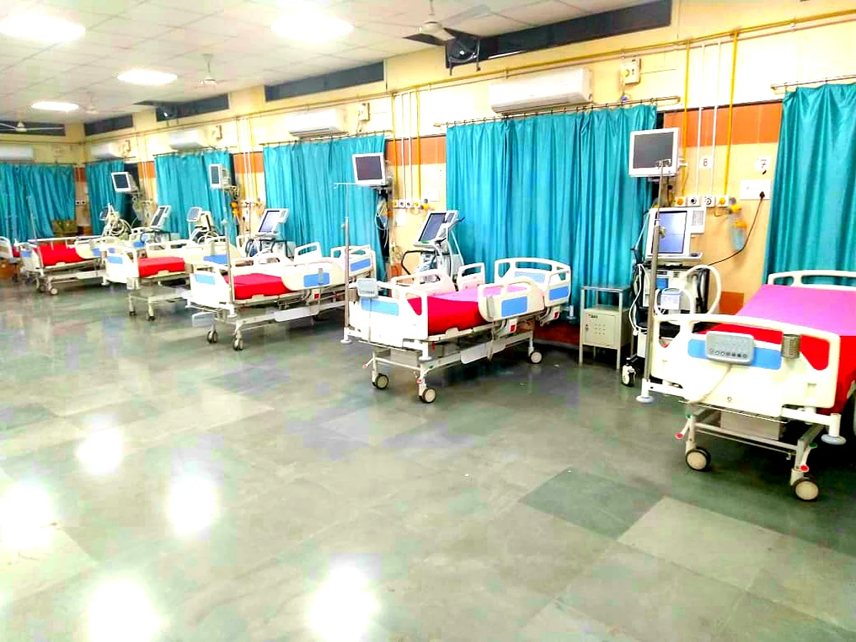 कोव्हीड रुग्णालयात ९५ करोना पाॅझिटिव्ह पोलिसांवर उपचार