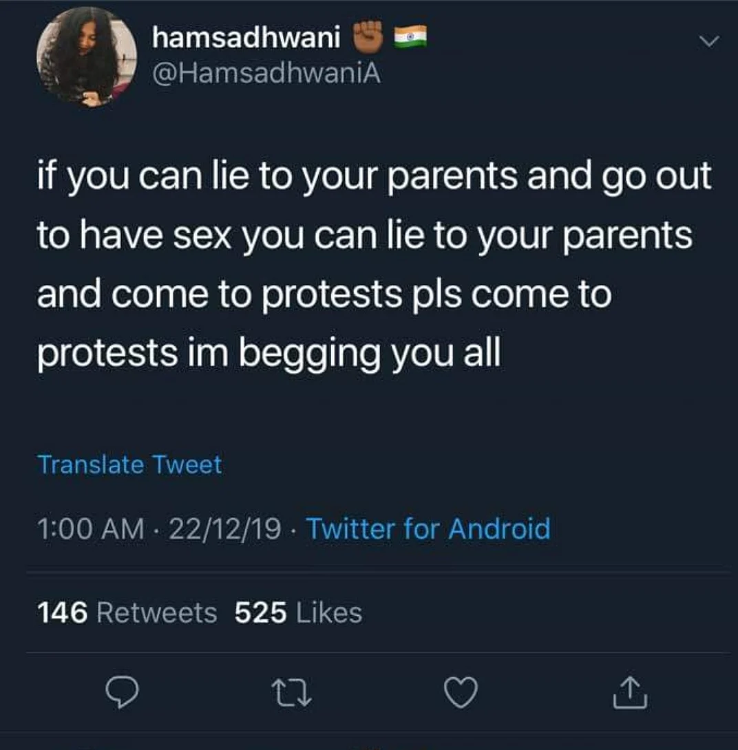 Screenshot of Tweet