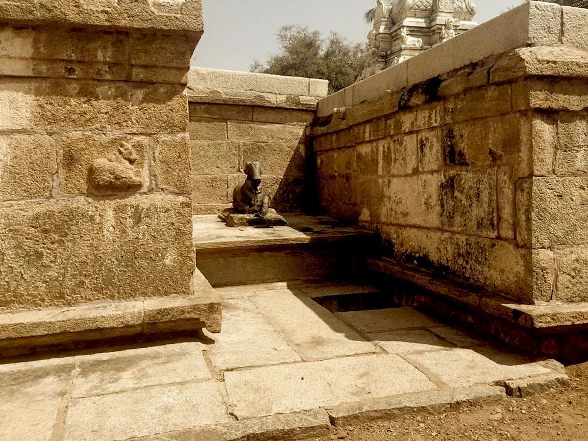 Sculpture of Nandi in the Bhujangeshwara Temple Complex