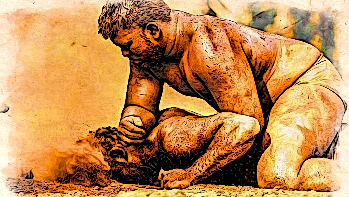 Akhada Wrestling Bout