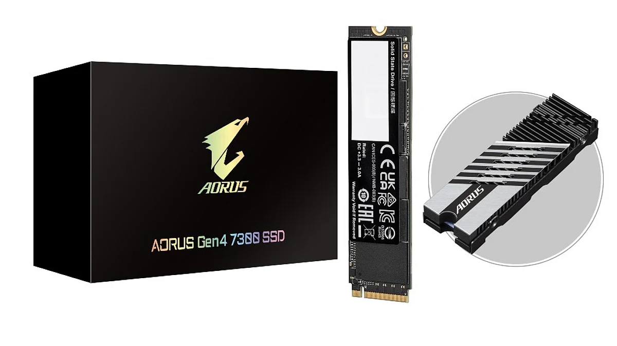 Gigabyte AORUS Gen4-7300 SSD Offers Breakthrough Speed of Up to 7300MB/s