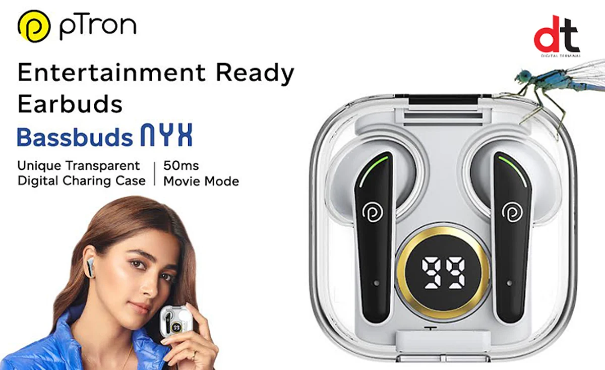 pTron Launches Bassbuds Nyx Earbuds with Unique Transparent Charging Case