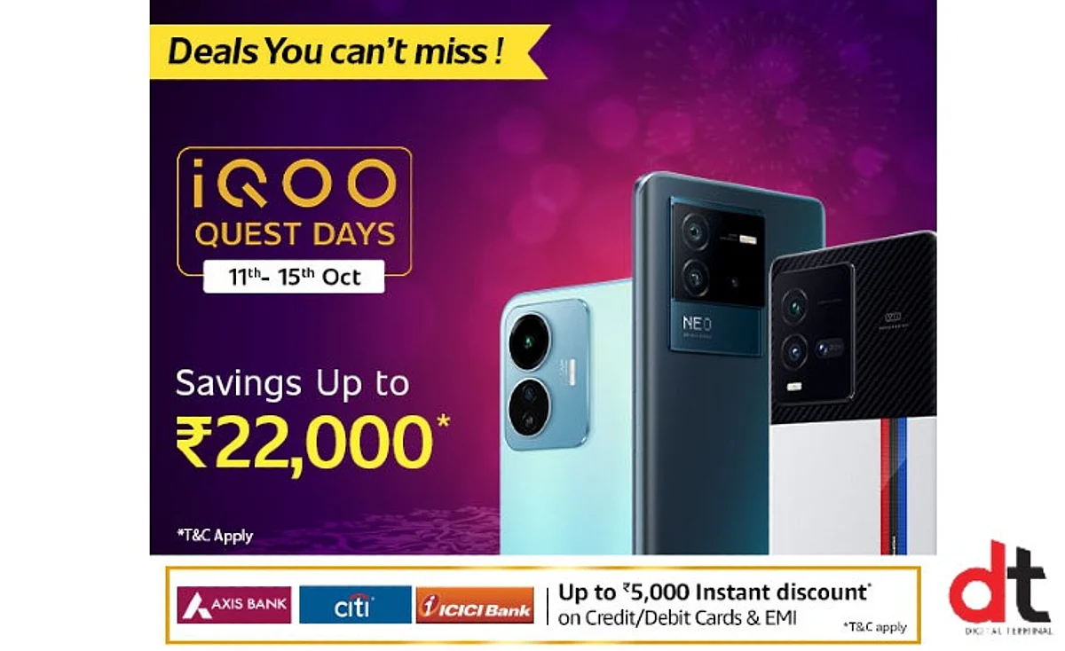 iQOO Launches Amazing Offers on its Smartphones for Quest Days