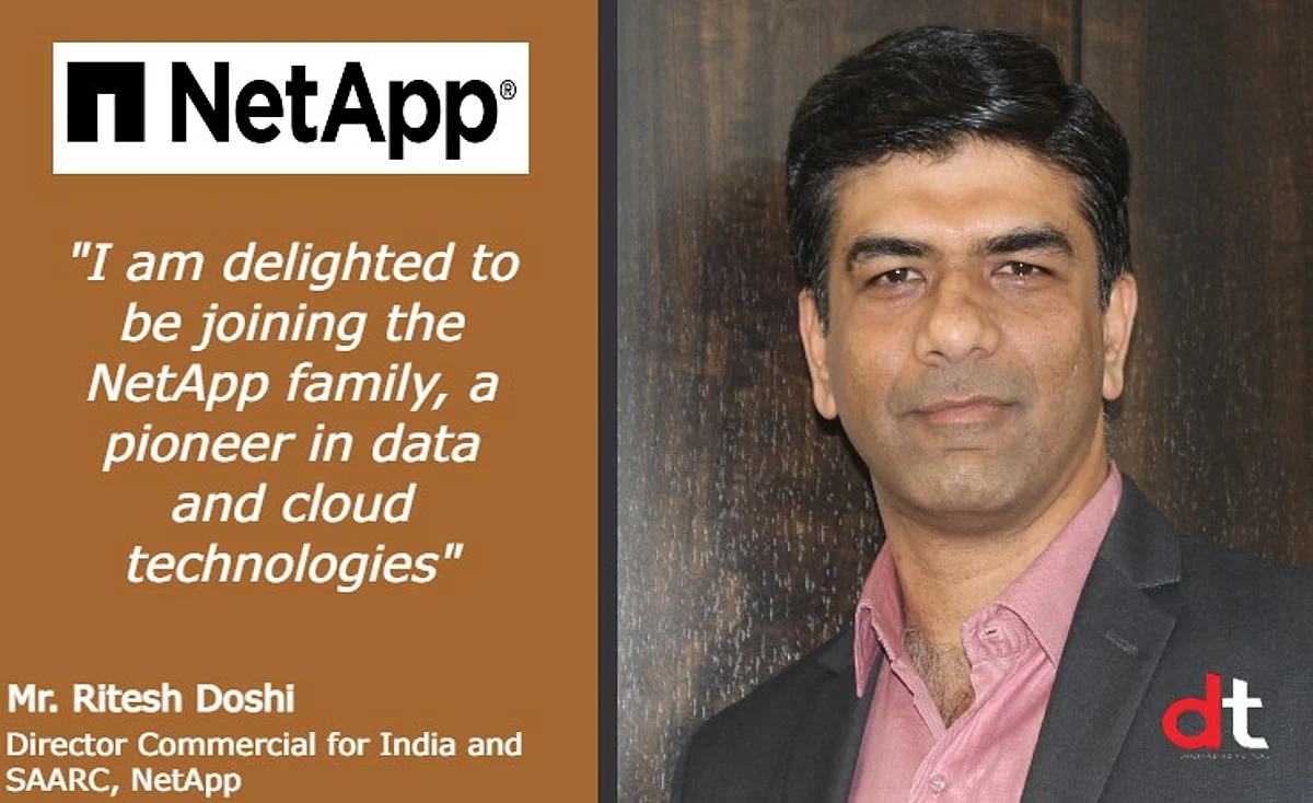 NetApp Welcomes Ritesh Doshi As Director For Commercial India And SAARC