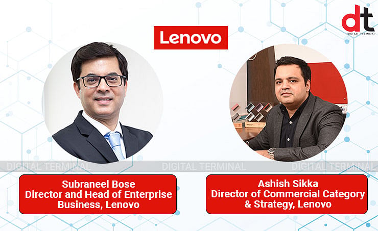Image showcasing Lenovo india, lenovo team, lenovo platform, Subraneel Bose as Director ...