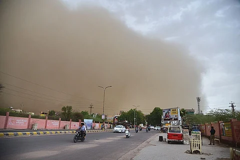This year, dust storms have been a significant feature in the pre-monsoon season. Credit: Vikas Choudhury