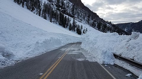 Roads that crisscross high mountainous regions are prone to heavy snow avalanches, which at times result in loss of life and property. Credit: YellowstoneNPS/Flickr