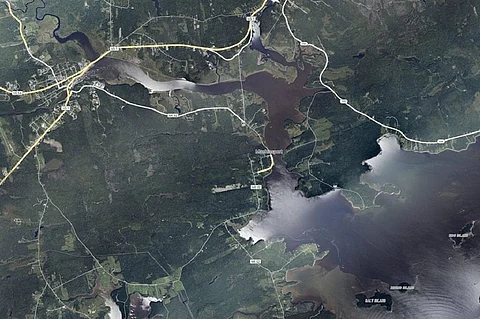 Area around Machiasport, Maine, following Hurricane Lee. Photo: National Ocean Service, NOAA