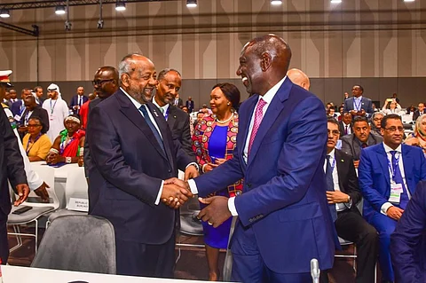 Kenyan President William Ruto at the launch of the Africa Green Industrialisation Initiative. Photo: @WilliamsRuto / X