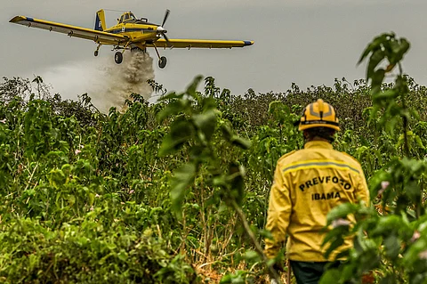 More than 500 professionals, with the support of 9 aircraft, are fighting fires in the Pantanal.