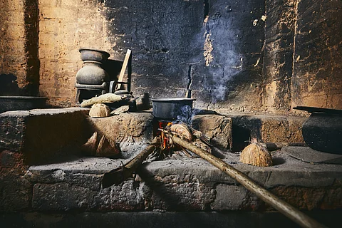 Residential solid fuel burning and brick kilns together account for 45%-66% of the anthropogenic black carbon deposition in the Hindu Kush Himalaya region.