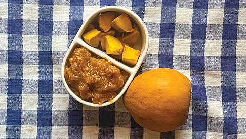 The flesh of the egg fruit is rich in carotenoids, which contribute to its yellow colour. It can be used to prepare jams