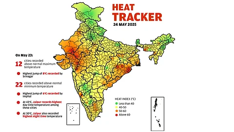 Daily heat tracker: Imphal records highest jump of 6°C in minimum temperature on May 24