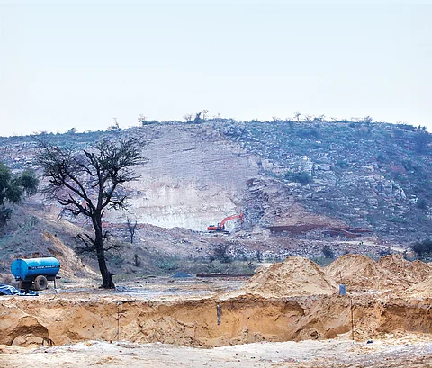 Mining in the Aravallis; it has taken just 40 years to unravel the 2.5-billion-year-old range