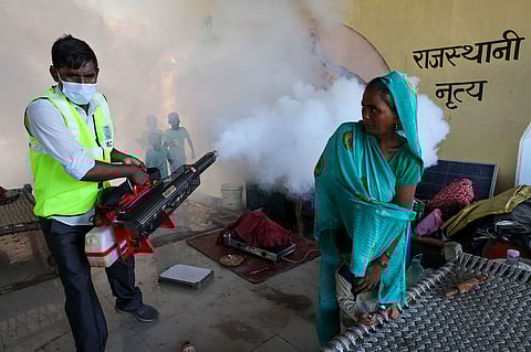 Delhi fumigates as Yamuna water recedes