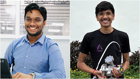 Immanuel Louis (L) and Suyash Bafna 