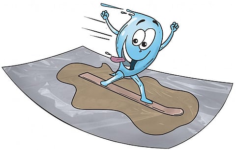 Gobar Times: Try the Lotus Experiment for water vs oil
