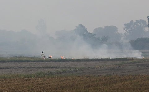 Flames over Faridabad