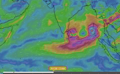 Multiple cyclonic storms with rare Fujiwhara interaction likely in Bay of Bengal  