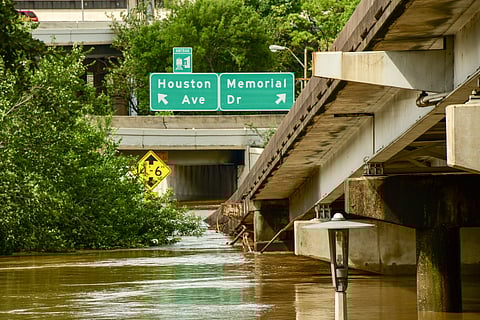 Flooding in Houston after Hurricane Beryl in 2024.