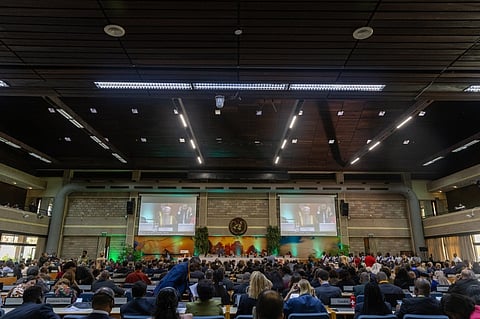 UNEA President Abdullah Bin Ali Al-Amri opening the meet.