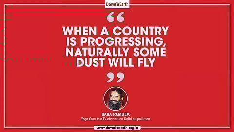 Progress, pollution and dust