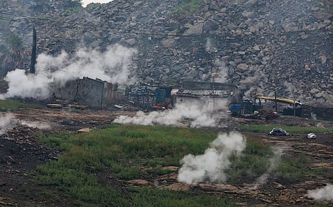 The burning coal fields of Jharia.