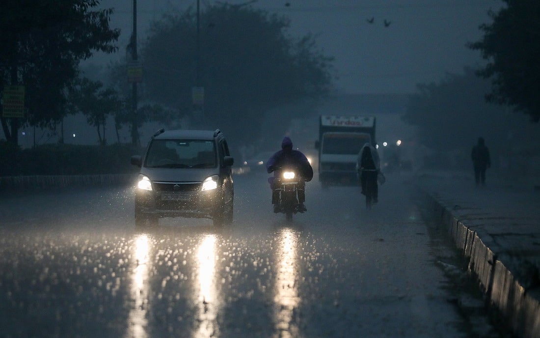 Finally, it rained on a winter day in Delhi