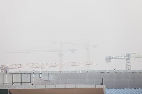 Foggy winter morning settles over NCR.