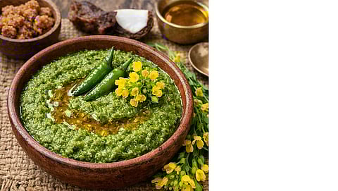Mustard flower chutney.