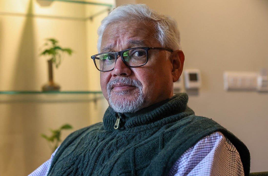 Amitav Ghosh at a literary event