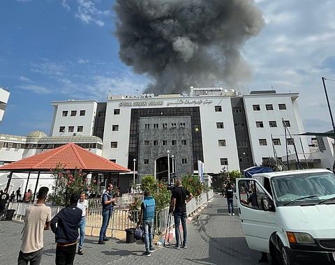Al-Shifa Hospital in Gaza was bombed by Israeli forces in November 2023, amid claims by Israel that a Hamas command-and-control center was operating beneath the medical complex.
