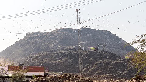 Landfills release methane a potent greenhouse gas, when organic waste such as food, paper and garden material breaks down without oxygen. 