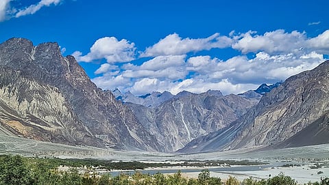 The landscape of Turtuk, Ladakh