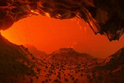 वैज्ञानिकों ने रडार डेटा के विश्लेषण से शुक्र ग्रह के नीचे एक विशाल खाली लावा सुरंग के प्रमाण खोजे हैं।