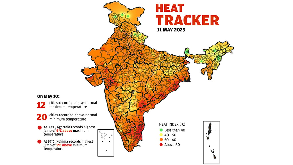 Weather Alert: 12 Cities Experience Above-Normal Heat Levels