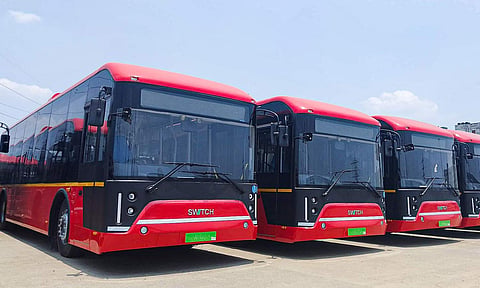 Metropolitan Transport Corporation's electric bus (Photo: Justin George)&nbsp;