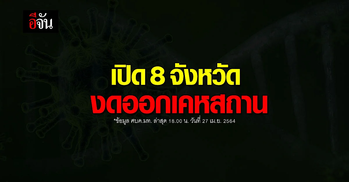 8 จังหวัด ขอความร่วมมือ ประชาชน งดออกนอกเคหสถาน ควบคุม โควิด