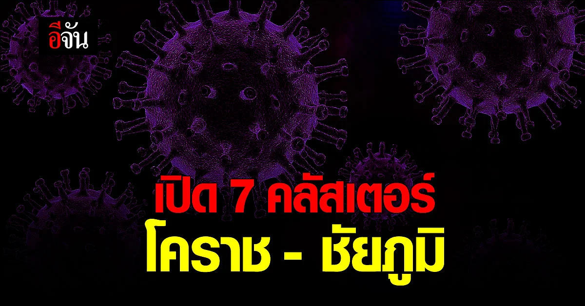 เปิด 7 คลัสเตอร์ โคราช - ชัยภูมิ จาก งานสังสรรค์ และ สถานบันเทิง