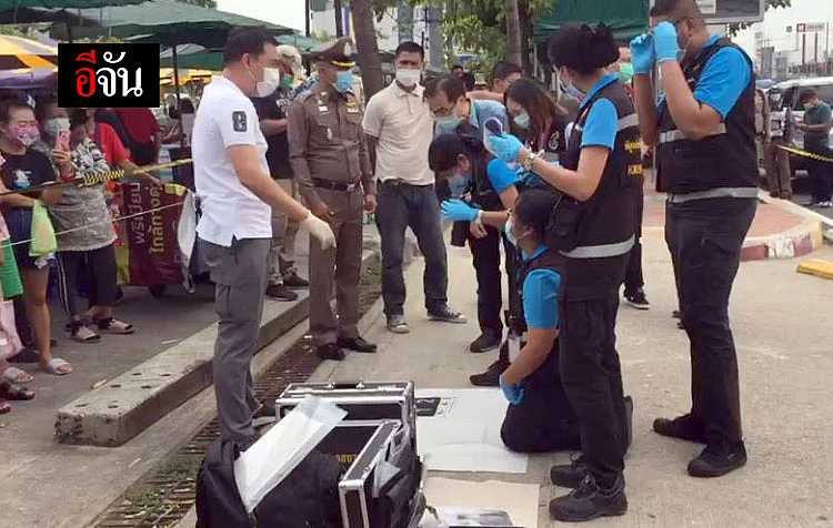 การตรวจสอบที่เกิดเหตุ หน้าห้างบิ๊กซี