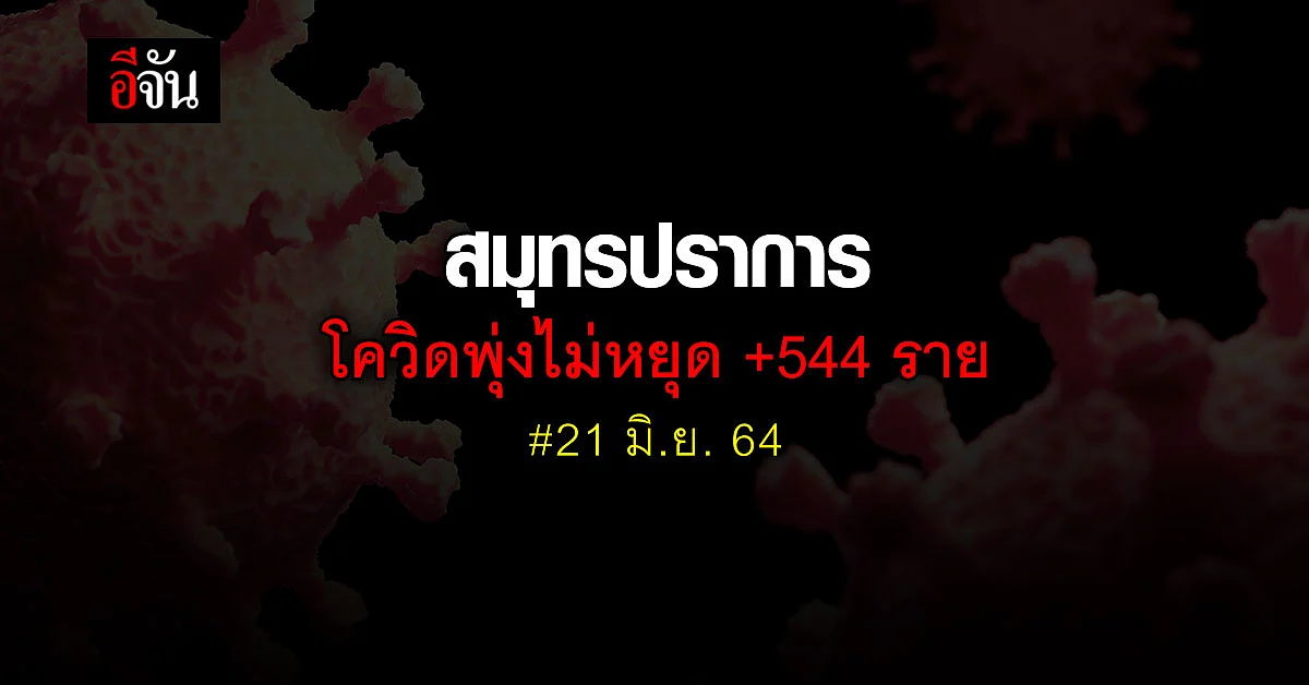 โควิดสมุทรปราการ ติดเชื้อโควิด +544 ราย ดับเซ่น โควิด อีก 6 ราย