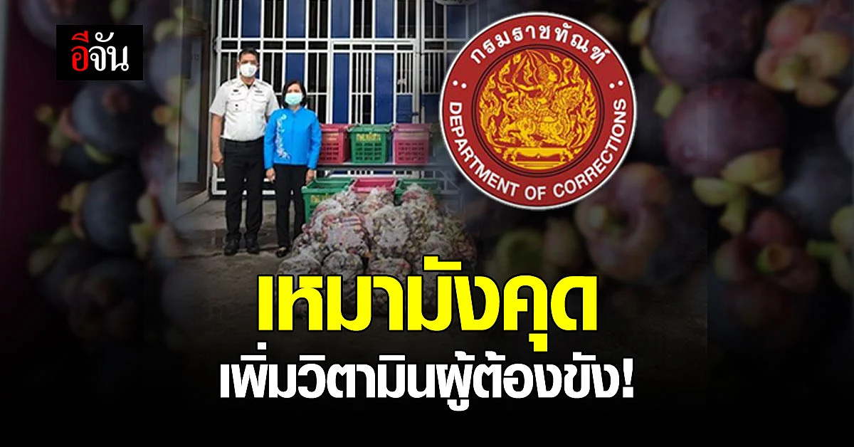 กรมราชทัณฑ์ ช่วยชาวสวนมังคุด เหมามาเป็นเมนูเสริม ให้ผู้ต้องขัง