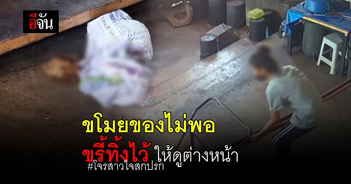 ใจคนเรา สาวแสบขโมยของไม่พอ แถมทิ้งอุนจิ ไว้ในร้านไว้ให้เจ็บใจ