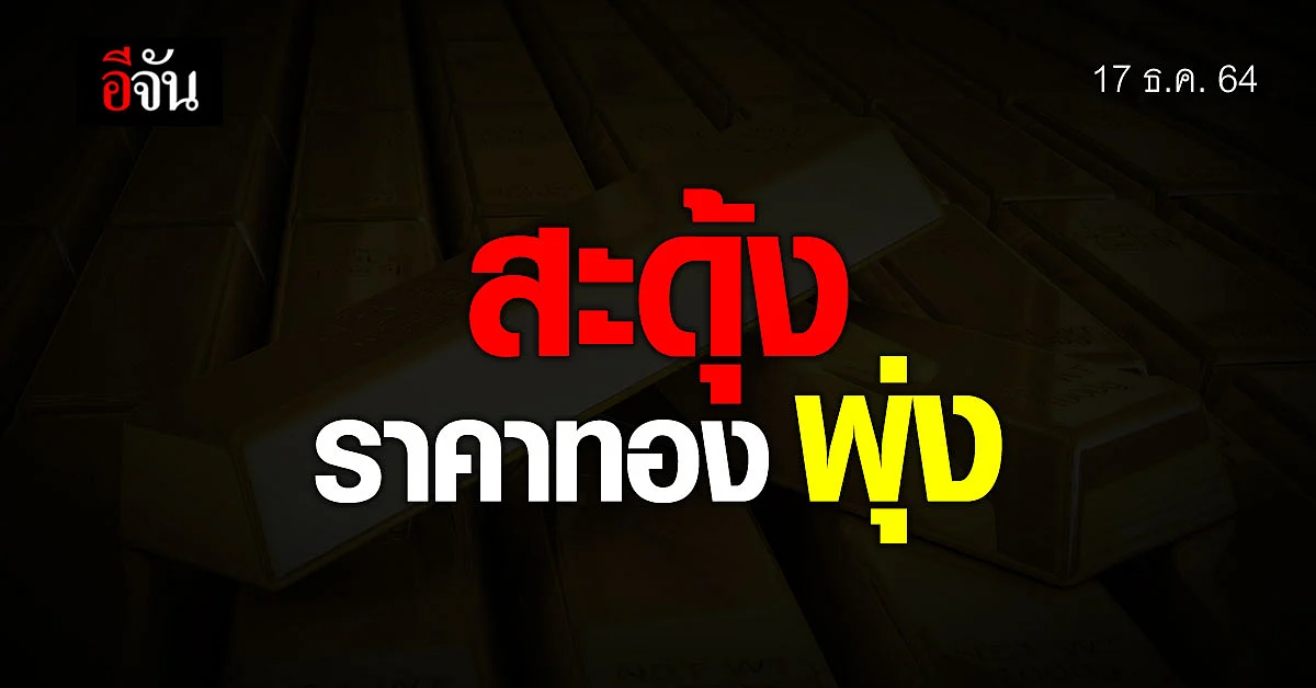 ราคาทองคำวันนี้ เปิดตลาดเช้า พุ่งสูงปรี๊ด
