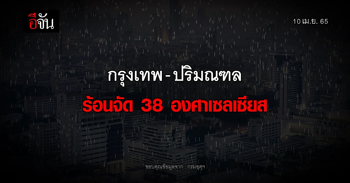 กรมอุตุฯ พยากรณ์อากาศ 15 จังหวัด ระวังฝน - อากาศร้อนจัด