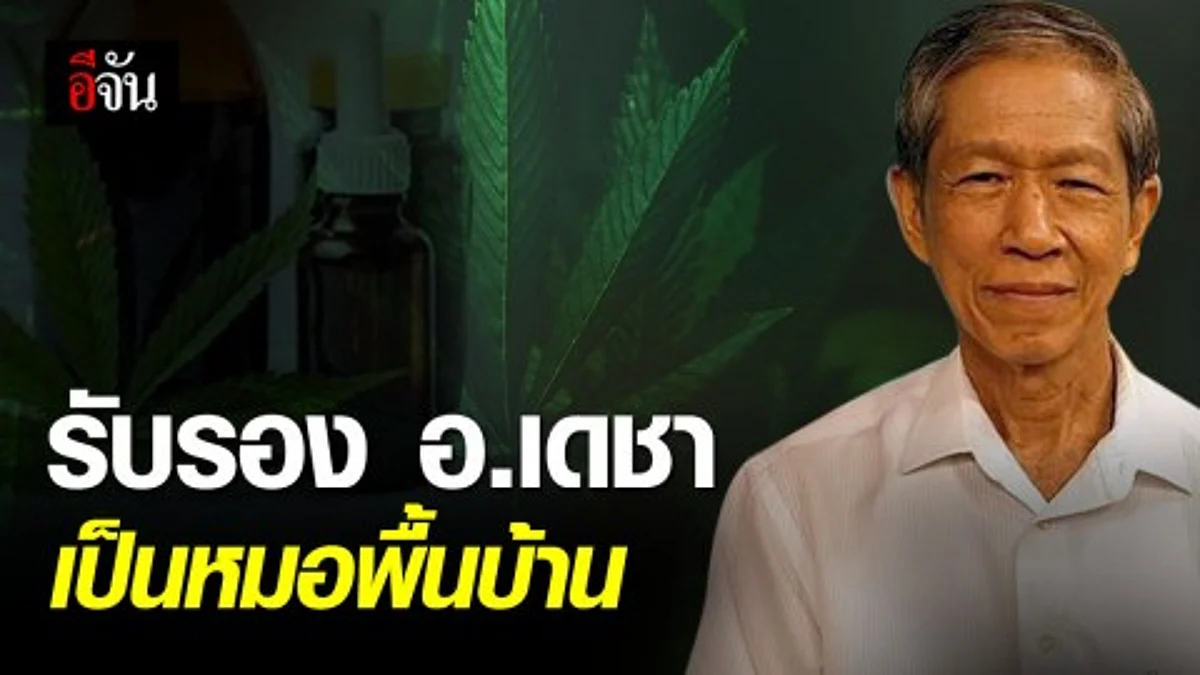 สธ.สุพรรณบุรี รับรอง อาจารย์เดชา เป็นหมอพื้นบ้าน - ลุ้นน้ำมันกัญชา เป็นตำรับยาแผนไทย