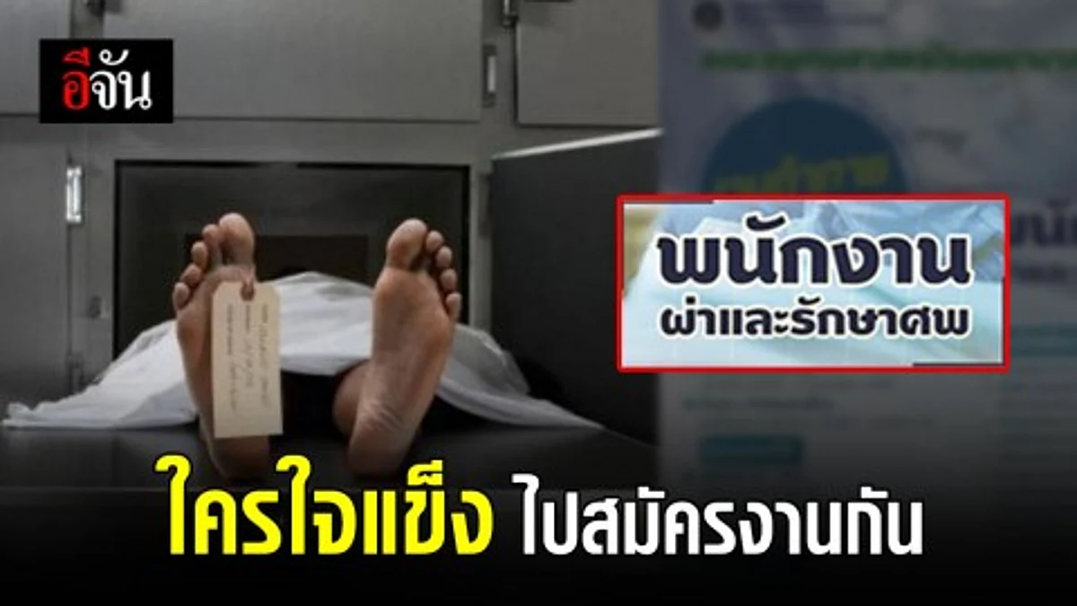 รพ.รามาฯ เปิดรับสมัคร "พนักงานผ่าศพ" เงินเดือนดี!