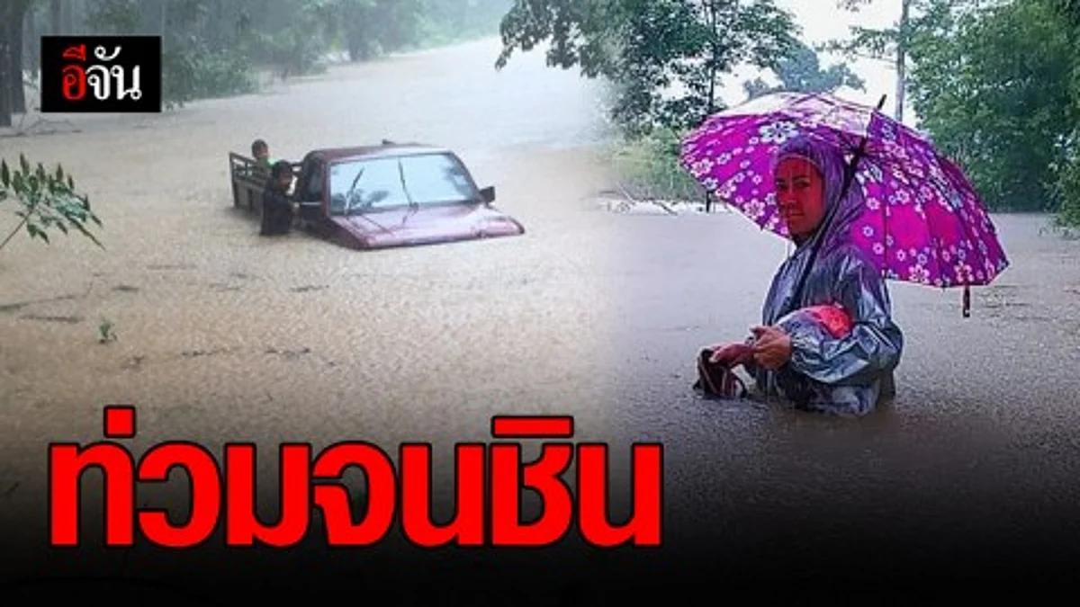 “พายุวิภา” แผงฤทธิ์ ฝนถล่มตราด น้ำป่าหลากท่วมบ้านประชาชน